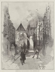 Site proposé pour la nouvelle chapelle monumentale, Abbaye de Westminster - Herbert Railton